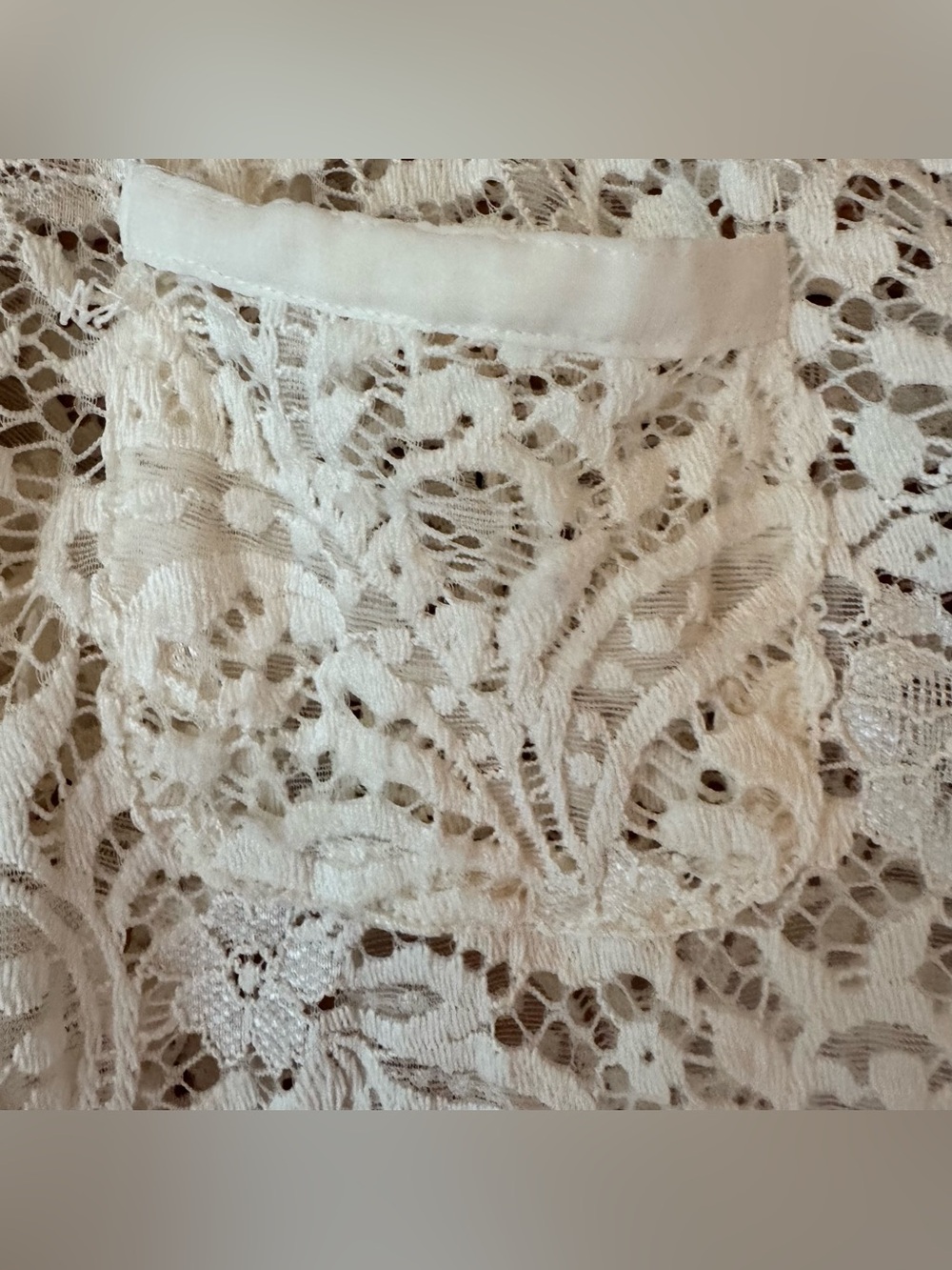 Maurice’s Tunic White Lace XL Layering Feminine Summer BBQ Picnic Patio Beach - Picture 5 of 5